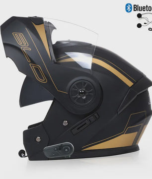 Modulaire Motorhelm Unisex met Dubbel Vizier & Bluetooth - DOT Gecertificeerd