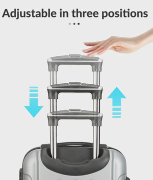 3-delige Trolley Koffer Set Donkergrijs - Lichtgewicht ABS, TSA Slot & 360° Dubbele Wielen