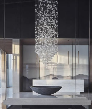 Luxe Kristallen LED Plafondlamp - Moderne Hanglamp voor Trappenhuis, Hal & Woonkamer