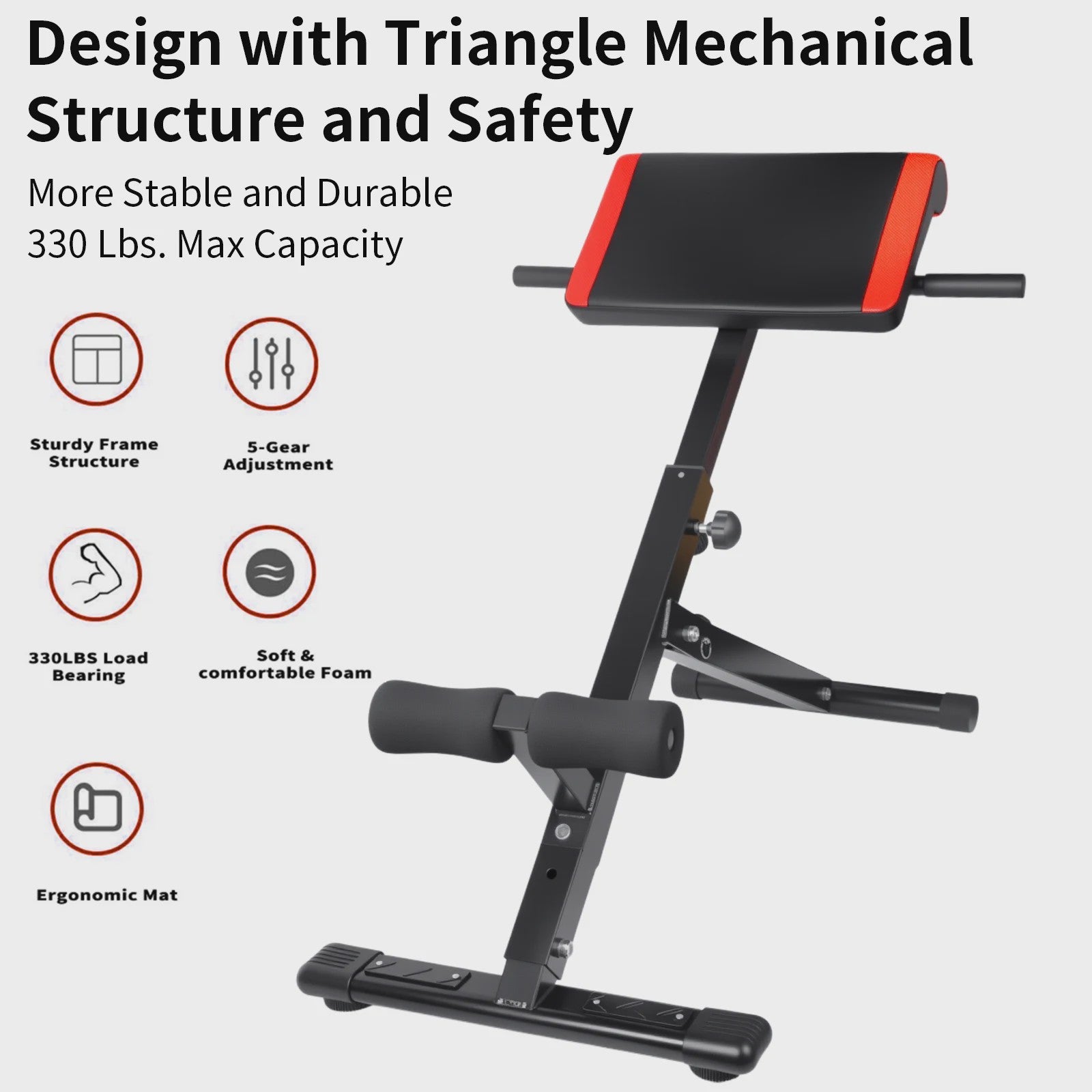 3-in-1 Multifunctionele Fitness Bank: Romeinse Stoel & Buiktrainer voor Full-Body Core Training