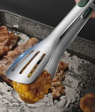 RVS Keukentang - Antislip, Vaatwasserbestendig, Grill & Barbecue Tang voor Vlees, Salade, Brood