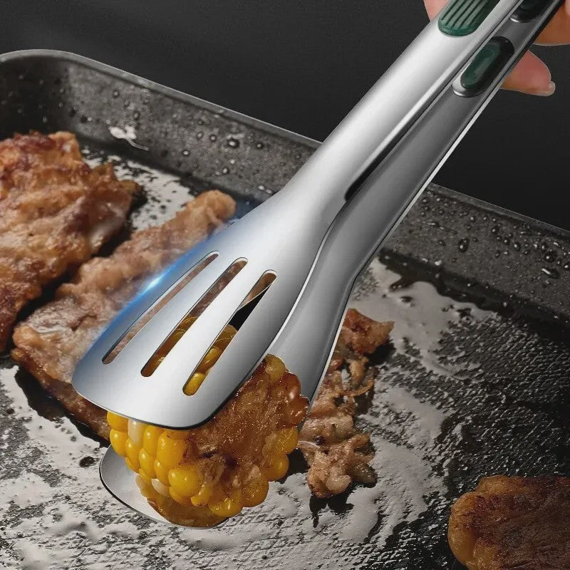 RVS Keukentang - Antislip, Vaatwasserbestendig, Grill & Barbecue Tang voor Vlees, Salade, Brood