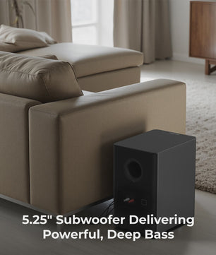 ULTIMEA 5.1 Dolby Atmos Soundbar met Draadloze Subwoofer & Achterluidsprekers - 450W Home Theater Systeem