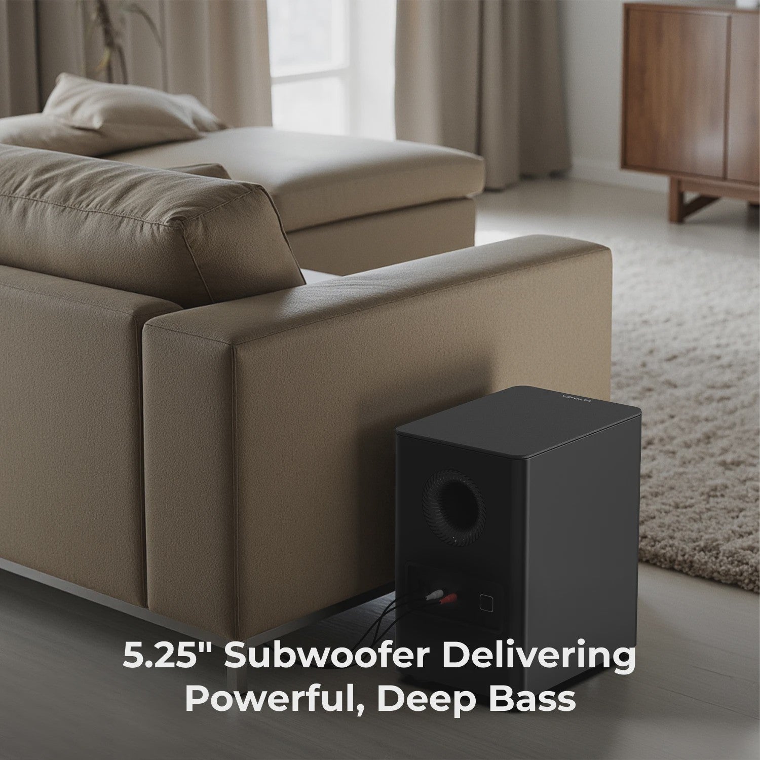 ULTIMEA 5.1 Dolby Atmos Soundbar met Draadloze Subwoofer & Achterluidsprekers - 450W Home Theater Systeem