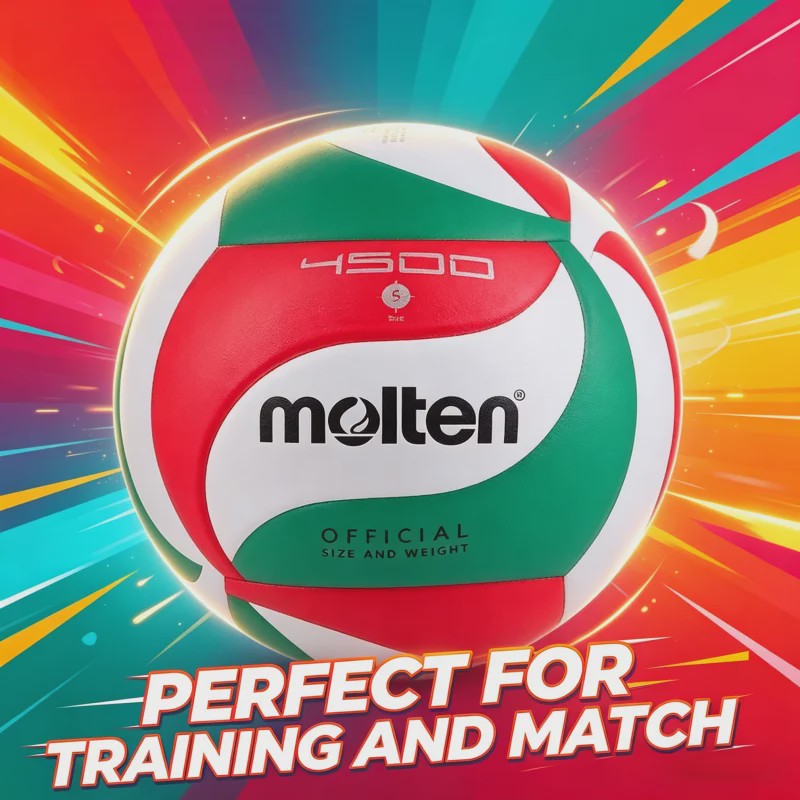 Molten 4500/5000 Volleybal Maat 5 PU - Officiële Wedstrijd & Training Indoor/Outdoor