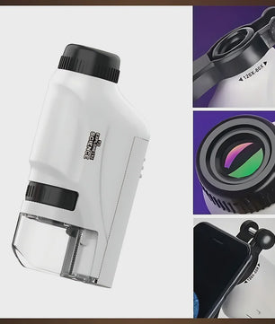 Draagbare Kinder Microscoop 60-120x met LED Verlichting - Ontdek de Wereld!