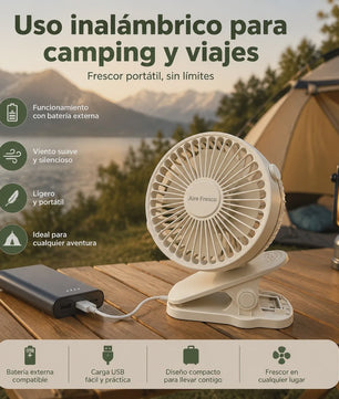 Mini Clip-On Ventilator USB Oplaadbaar - Draagbaar, Instelbaar & 3 Snelheden