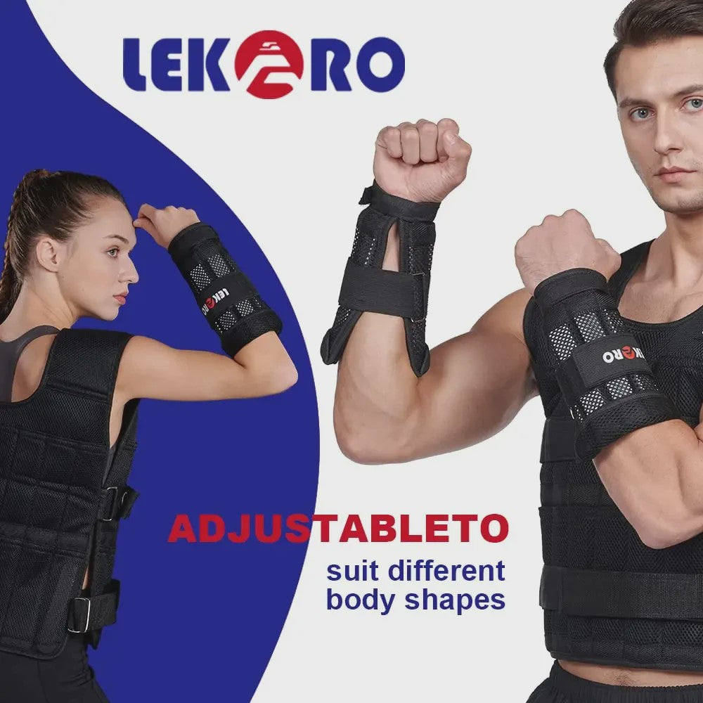 Verstelbaar Trainingsvest met Gewichten (20kg) voor Fitness, Hardlopen & Krachttraining