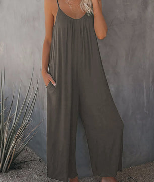 Zomerse Dames Overall Broek met Zakken - Comfortabel & Casual