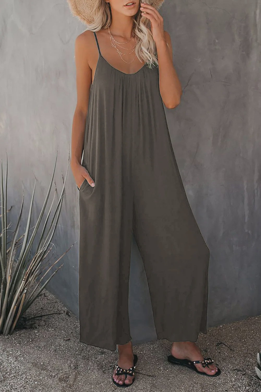Zomerse Dames Overall Broek met Zakken - Comfortabel & Casual