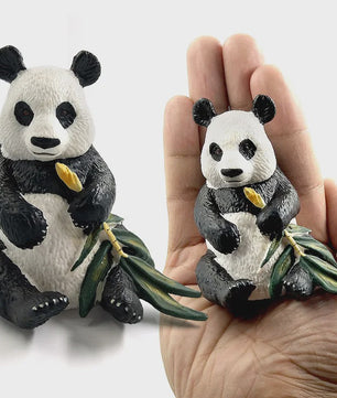 Set Dierenfiguren: Panda, Hert, Nijlpaard, Neushoorn, IJsbeer, Giraf, Kameel & Zebra - Decoratie Beeldjes