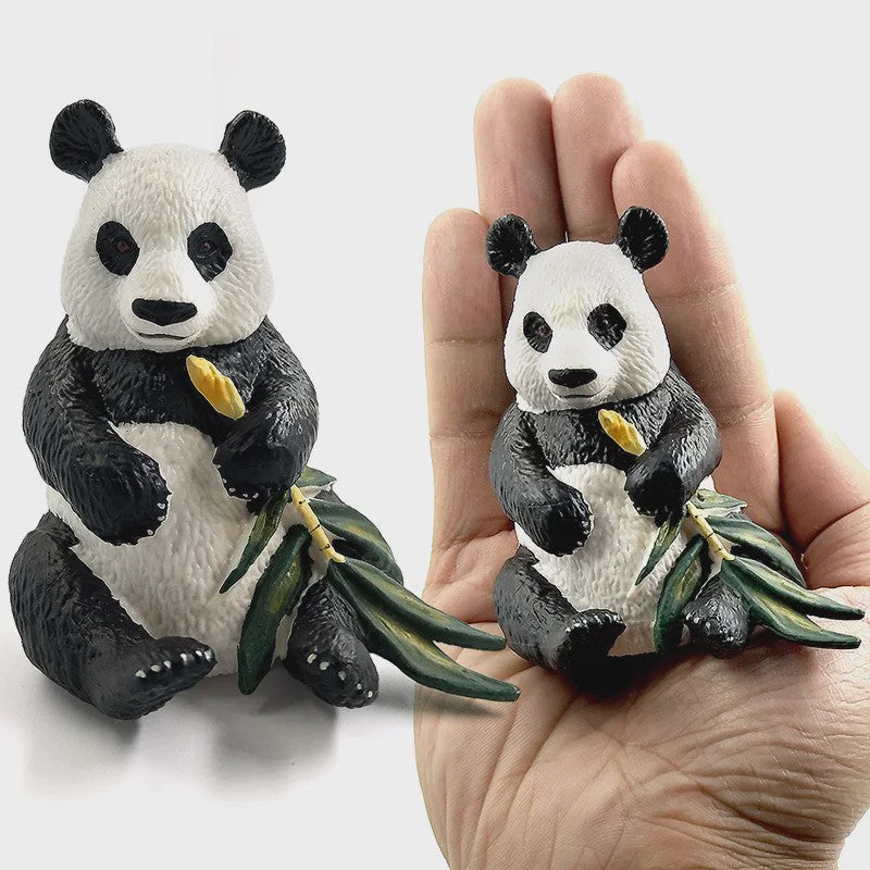 Set Dierenfiguren: Panda, Hert, Nijlpaard, Neushoorn, IJsbeer, Giraf, Kameel & Zebra - Decoratie Beeldjes