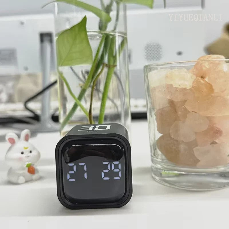 Slimme Kubus Timer met LED Display en Gravity Sensor - Perfect voor Studie, Werk en Koken