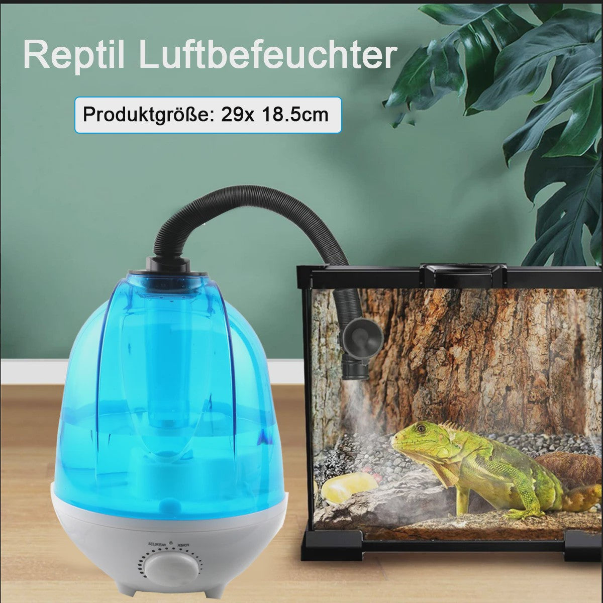 4L Reptielen Terrarium Luchtbevochtiger Vernevelaar met LED