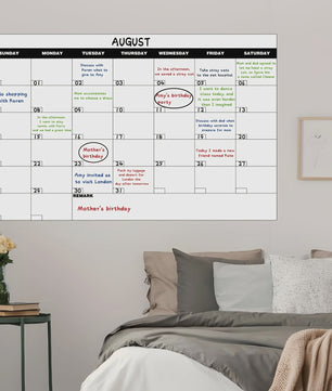 Extra Grote Herschrijfbare Wandkalender Poster - Maandplanner 100x65cm