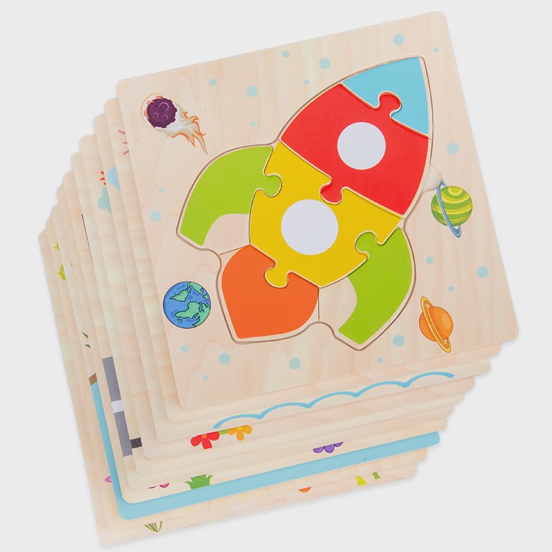 Houten 3D Puzzels voor Kinderen - Leerzaam Dieren Tangram Puzzel Speelgoed