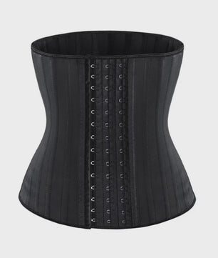 Latex Waist Trainer Corset met 25 Stalen Baleinen en Haak-oogsluiting