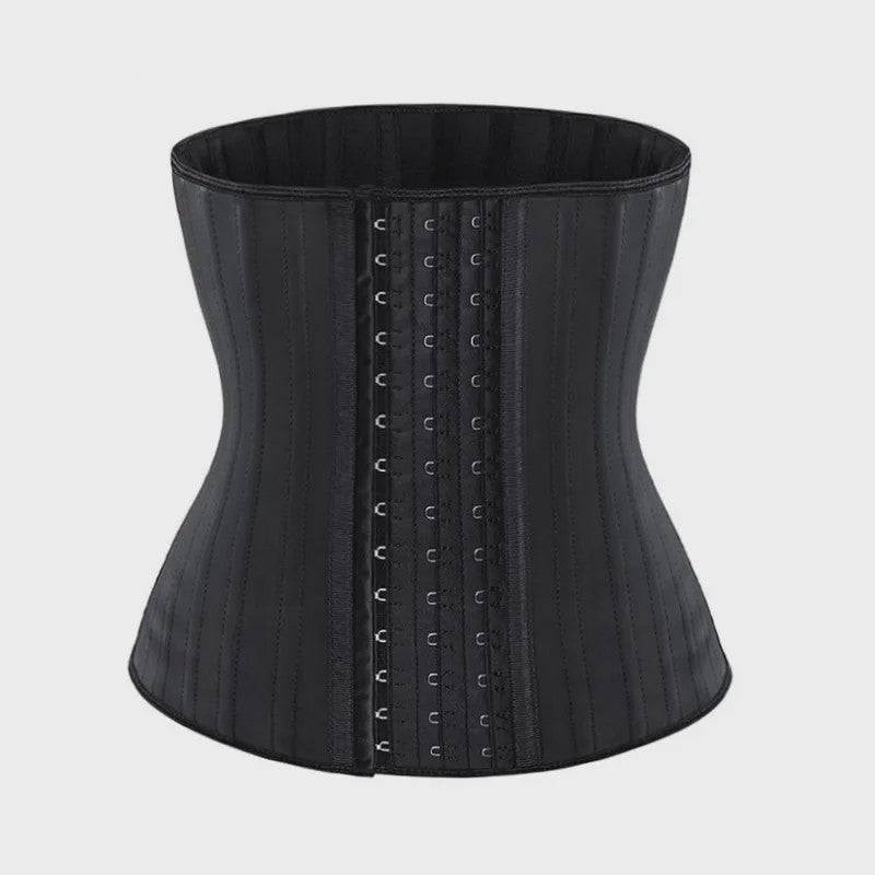 Latex Waist Trainer Corset met 25 Stalen Baleinen en Haak-oogsluiting