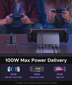 UGREEN 6-in-1 Docking Station voor Steam Deck, ROG Ally & Legion Go - 4K@120Hz HDMI, 100W PD