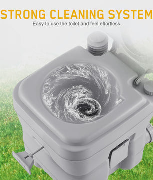 20L Draagbaar Camping Toilet - Mobiel Reis Toilet voor Buiten, Ouderen & Zwangeren