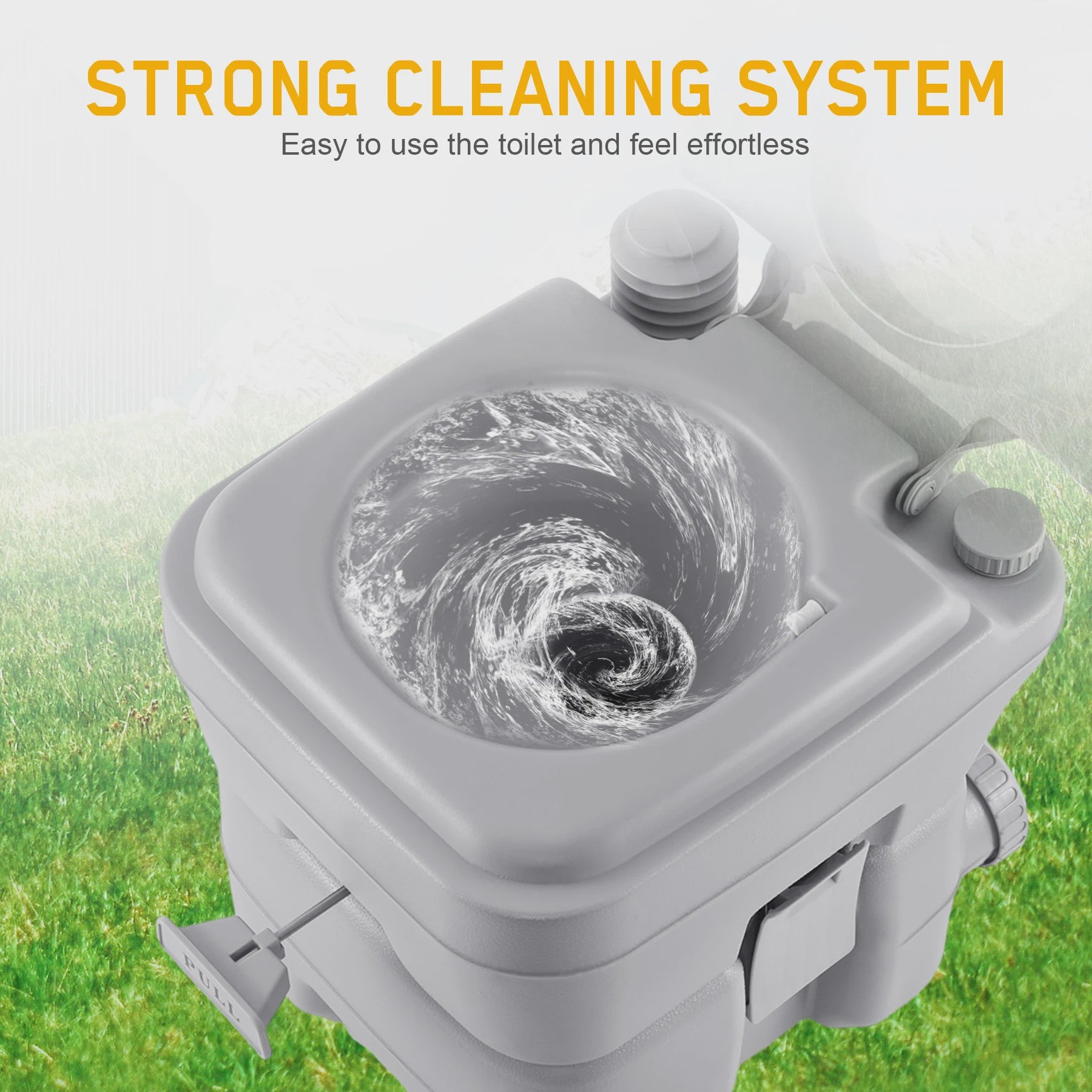 20L Draagbaar Camping Toilet - Mobiel Reis Toilet voor Buiten, Ouderen & Zwangeren
