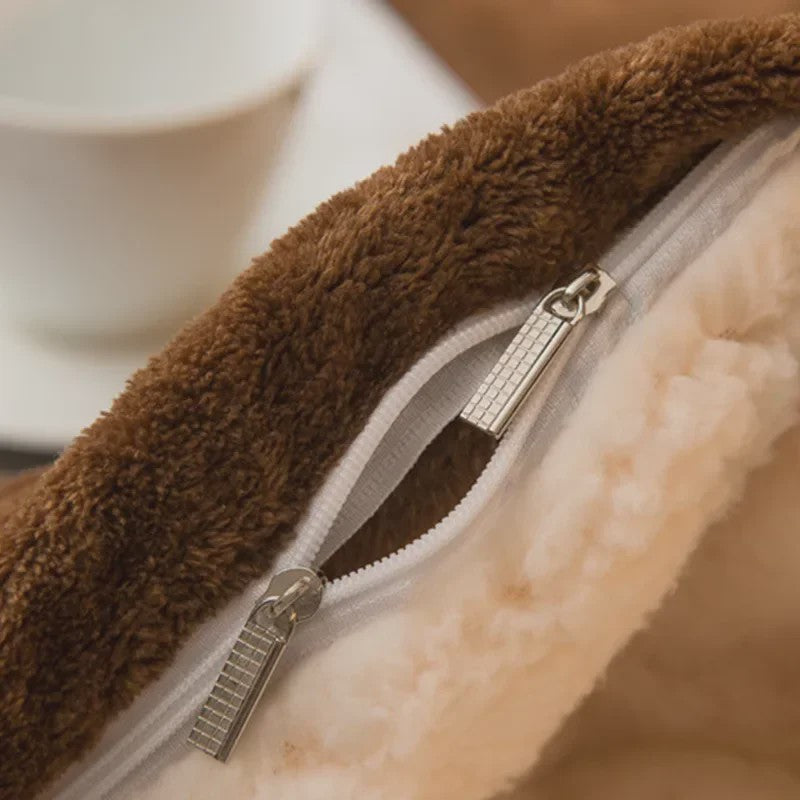 Luxe Dubbelzijdige Wol Pluche Deken - Warm & Comfortabel voor Bed, Bank & Camping