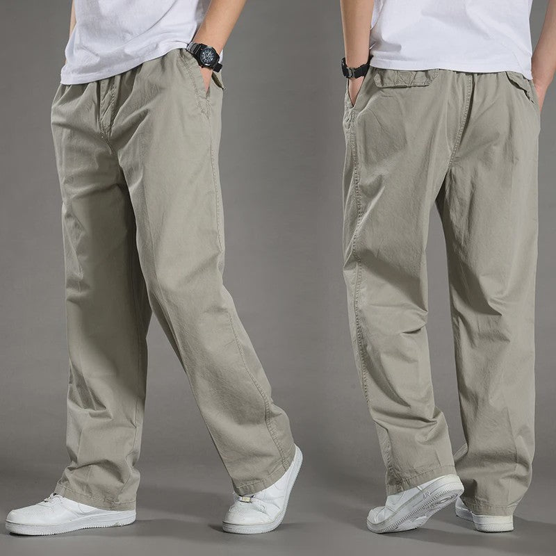 Herfst/Lente Heren Cargo Werkbroek Katoen - Casual Jogger & Klimbroek - Grote Maten tot 6XL