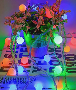 10 Meter LED Snoer Verlichting met Baljes - USB/Batterij - Buiten & Binnen - Feestelijk Decoratie Licht