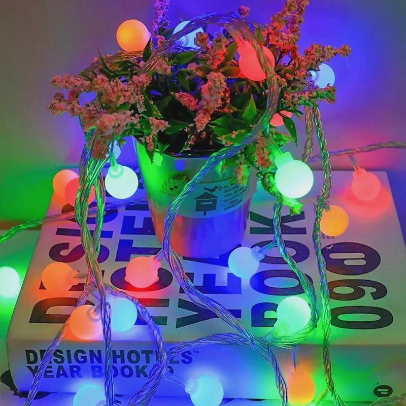 10 Meter LED Snoer Verlichting met Baljes - USB/Batterij - Buiten & Binnen - Feestelijk Decoratie Licht