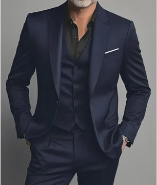 Elegante Heren Kostuum Set - Slim Fit Smoking voor Bruiloften & Formele Gelegenheden