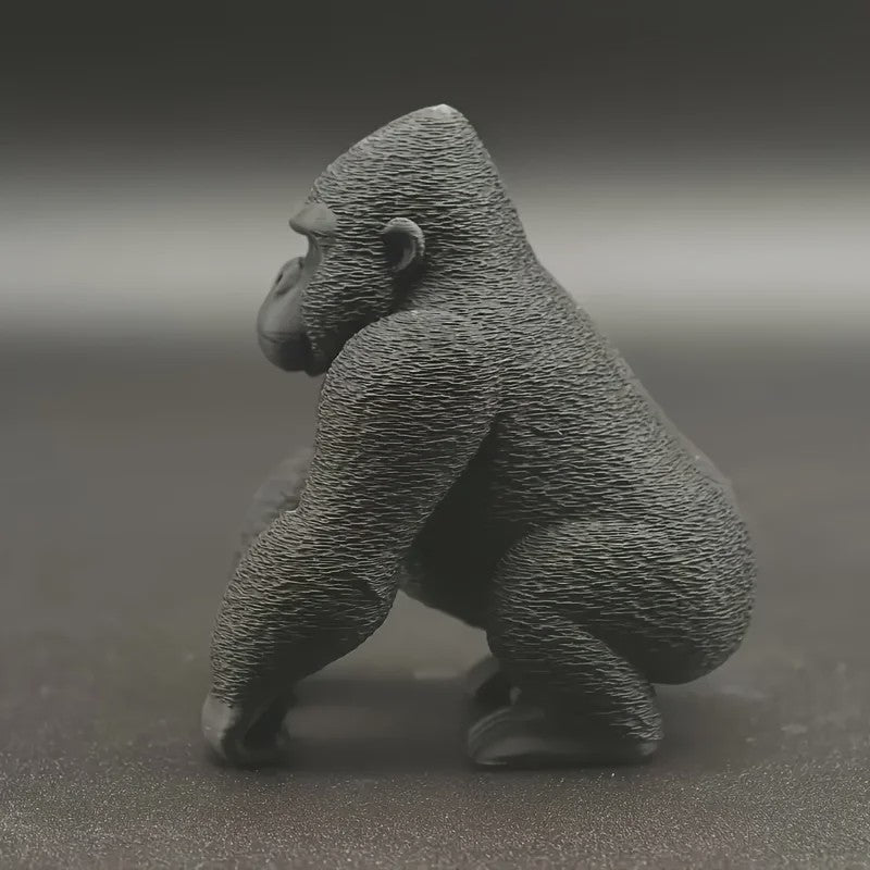 Realistisch Gorilla Beeldje - 3D Geprint Gorilla Ornament voor Bureau & Kantoor