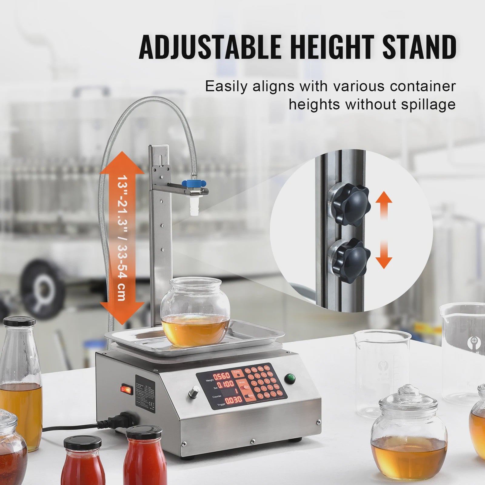 Automatische Vloeistof Vulmachine 30-15000g met Digitale Controle en Membraanpomp
