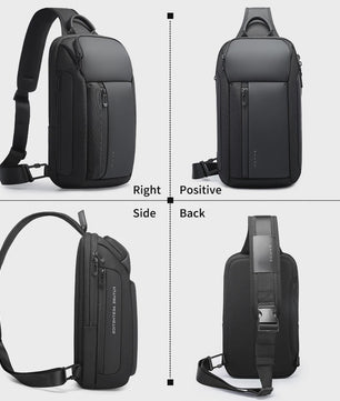 Bange Waterdichte Heren Borsttas - Crossbody Schoudertas met Grote Capaciteit