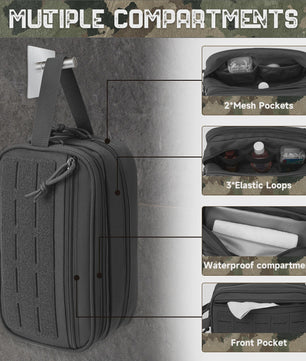 Tactische Toilet Tassen Organizer Heren - Waterafstotend & MOLLE Compatibel