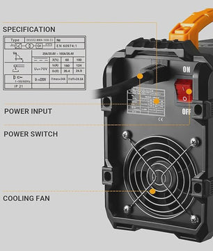 DEKO 220VMMA 160A Digitale Inverter Laspost met IGBT Technologie