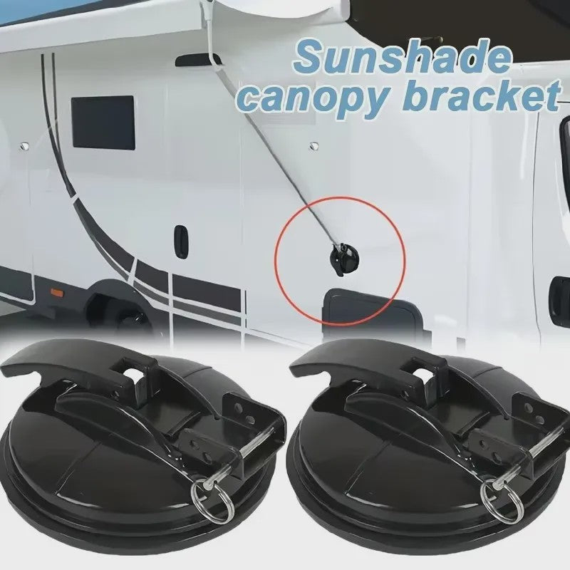 Zware Zuignappen Zwart - Set van 1, 2 of 4 - Voor Luifels, Tentschermen & Camper