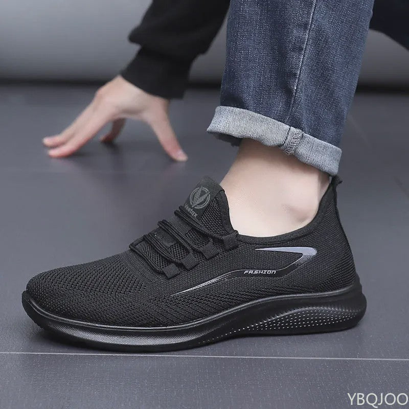 Comfortabele Heren Sneakers: Lichtgewicht Mesh Schoenen met Anti-slip Zool