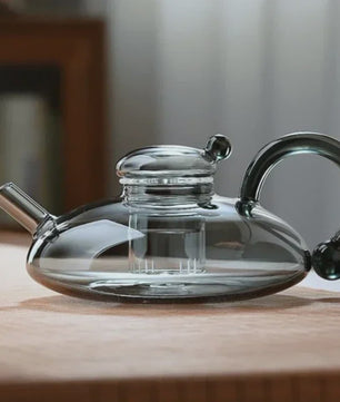 Luxe Glazen Theepot Set - Britse Stijl, Hittebestendig & Gezond