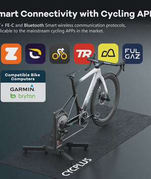 CYCPLUS T2 Direct Drive Smart Bike Trainer - Krachtige Indoor Fietservaring met ANT+ & BLE 5.0
