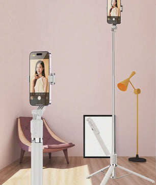 170cm Selfie Stick met Tripod & Afstandsbediening - Draadloos Uitschuifbaar voor Smartphones