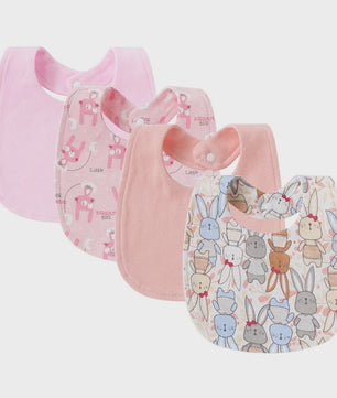 4-delige Baby Slab set met Cartoon Prints - Katoen - Voor Jongens & Meisjes