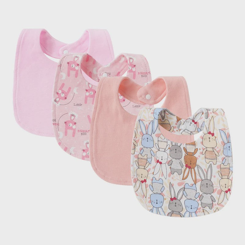 4-delige Baby Slab set met Cartoon Prints - Katoen - Voor Jongens & Meisjes