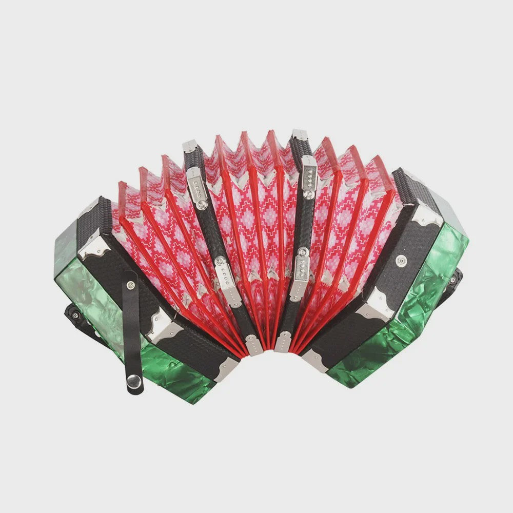 Concertina Accordeon 20 Knoppen - Anglo Stijl Muziekinstrument voor Kinderen
