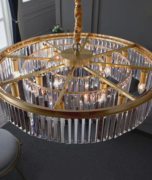 Luxe Kristallen Plafondlamp - Nordic Design LED Kroonluchter voor Woonkamer & Slaapkamer