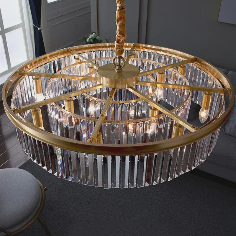 Luxe Kristallen Plafondlamp - Nordic Design LED Kroonluchter voor Woonkamer & Slaapkamer