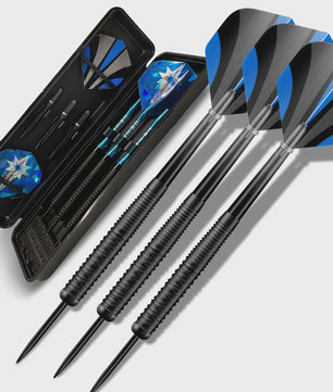 Huanqu 19g Dartpijlen Set: Professionele Iron Darts met Antislip Grip, Inclusief Opbergdoos en Accessoires