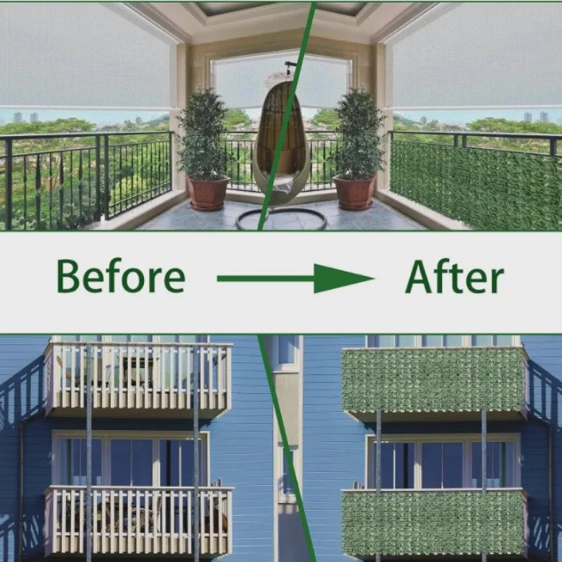 Kunsthaag Klimop 100x300cm - Privacy Scherm Tuin en Balkon - Kunstplant Groen