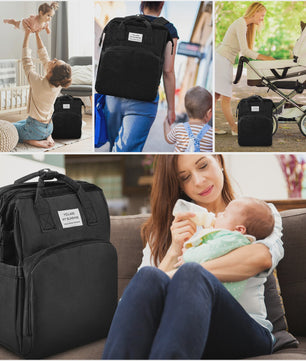 Multifunctionele Luiertas Rugzak met Babybedje - Grote Capaciteit & Waterdicht