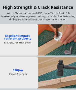 Anycubic ABS-Like Resin 3.0 - Hoge Nauwkeurigheid, Sterk & Lage Krimp voor 3D Printers