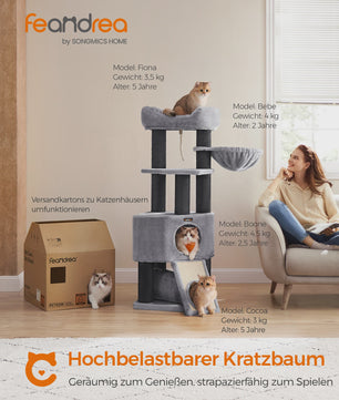 FEANDREA Krabpaal 141cm Hoog - Stabiel, Dikke Kolommen & Kantelbescherming